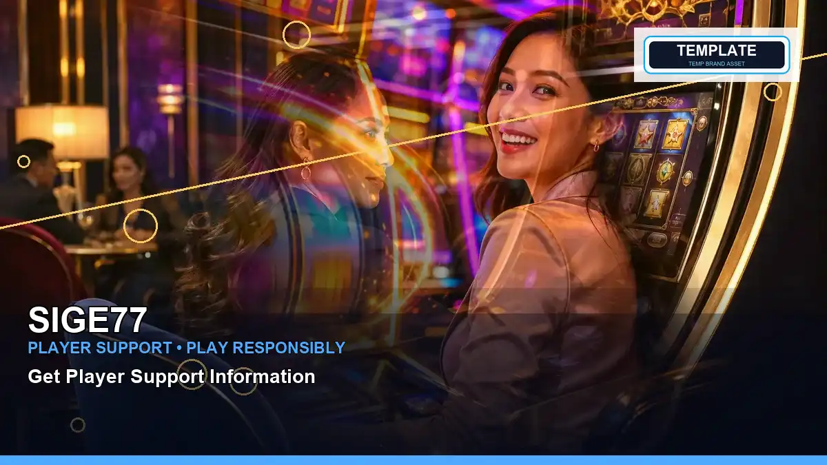 SIGE77 VIP casino rewards shown with an adult Filipina casino host in a layered visual layout