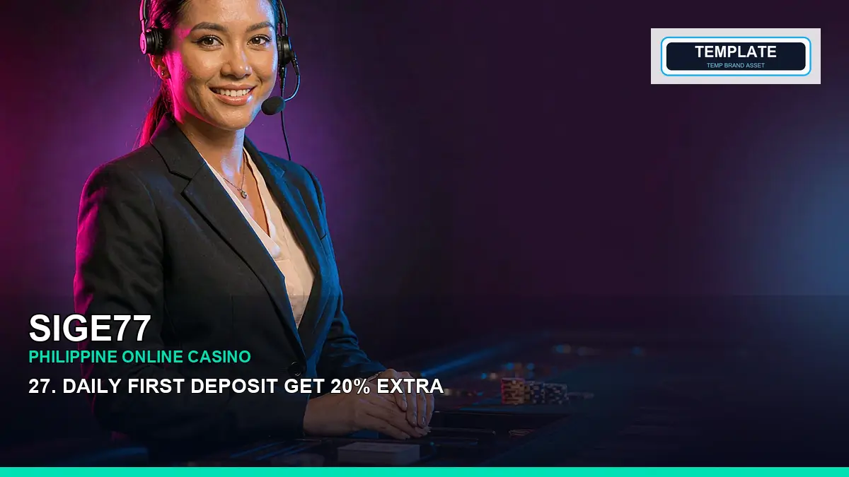 SIGE77 Live Casino table games with an adult Filipina host and portrait-focused composition
